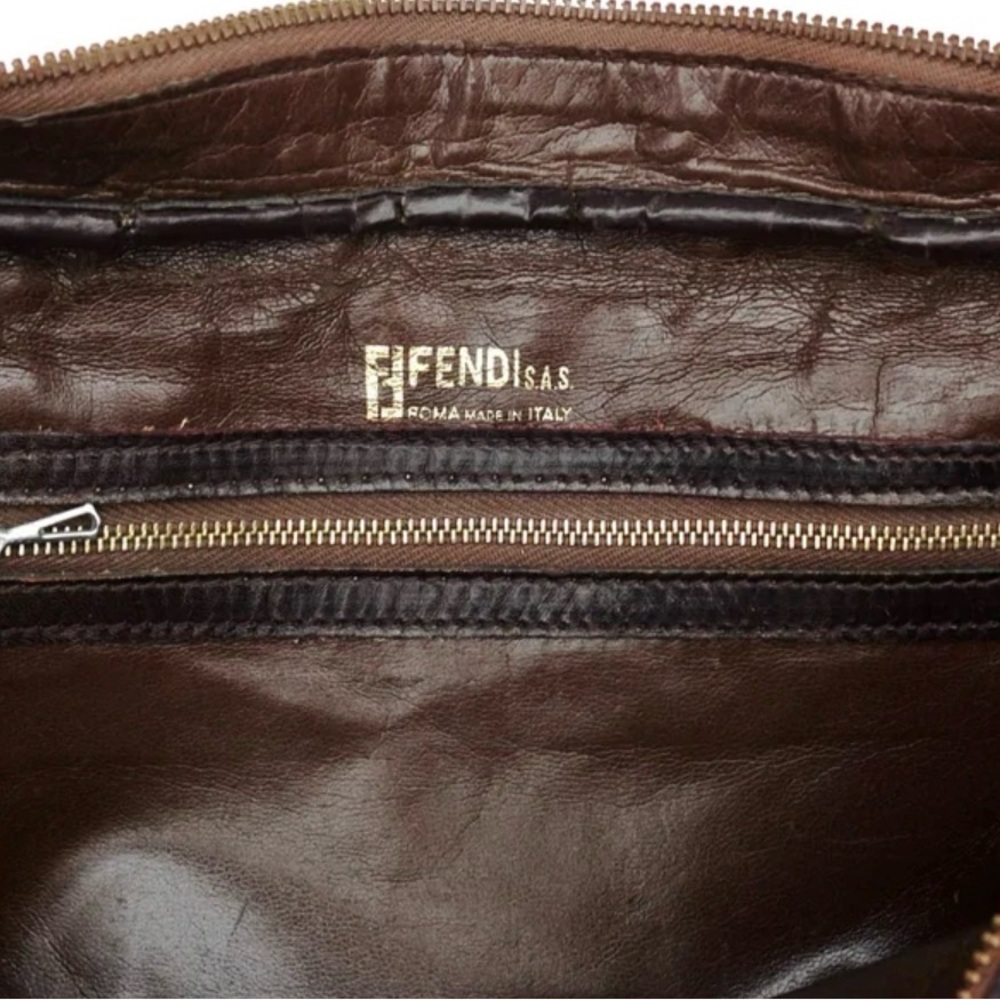 Fendi Zucca Vintage Top handle Boston Bag / Wallet bundle- Bag With COA - Picture 17 of 17